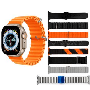 Y80 Ultra BT Calling Smart Watch with 8 Straps